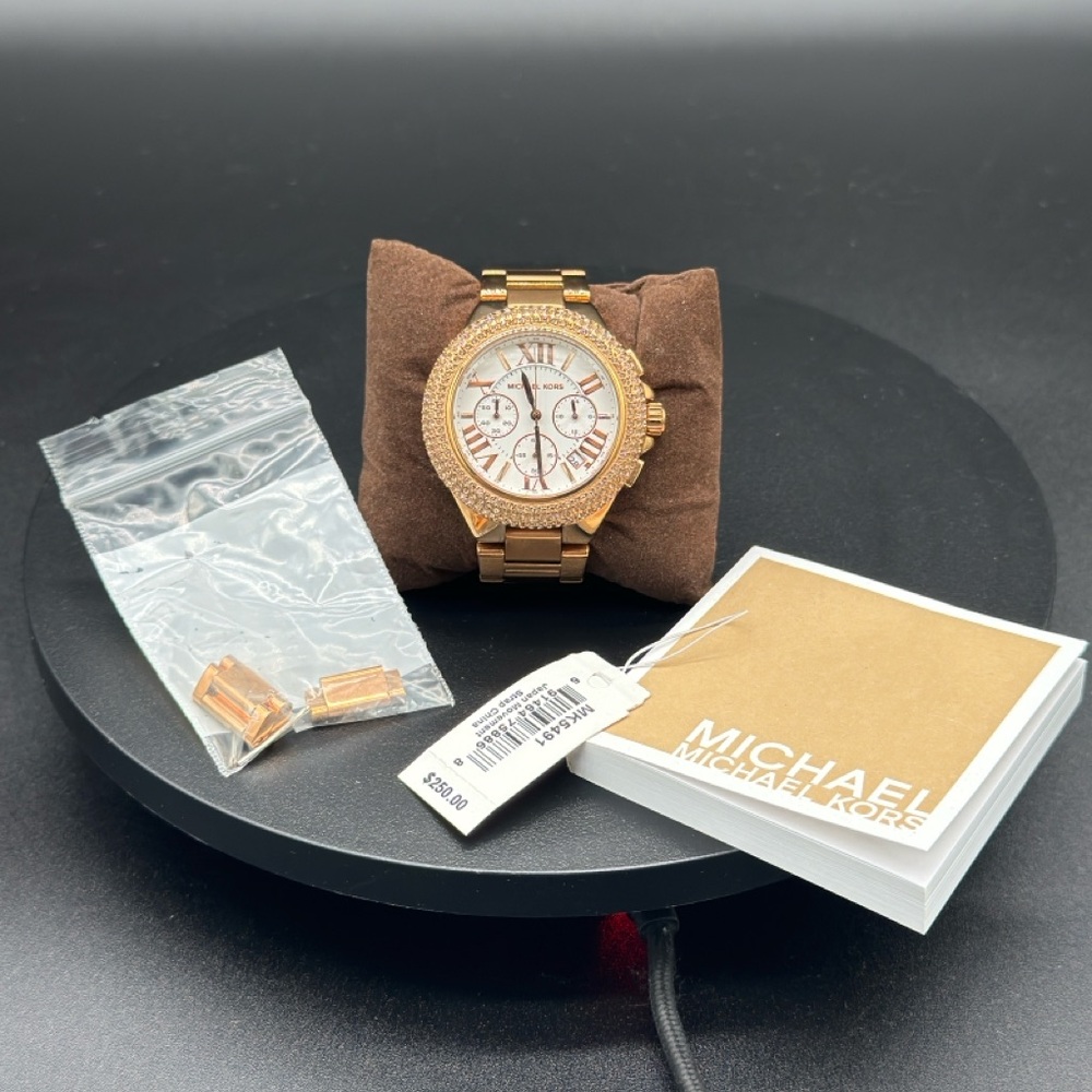 Michael Kors Rose Gold Chronograph Watch - Picture 2 of 4